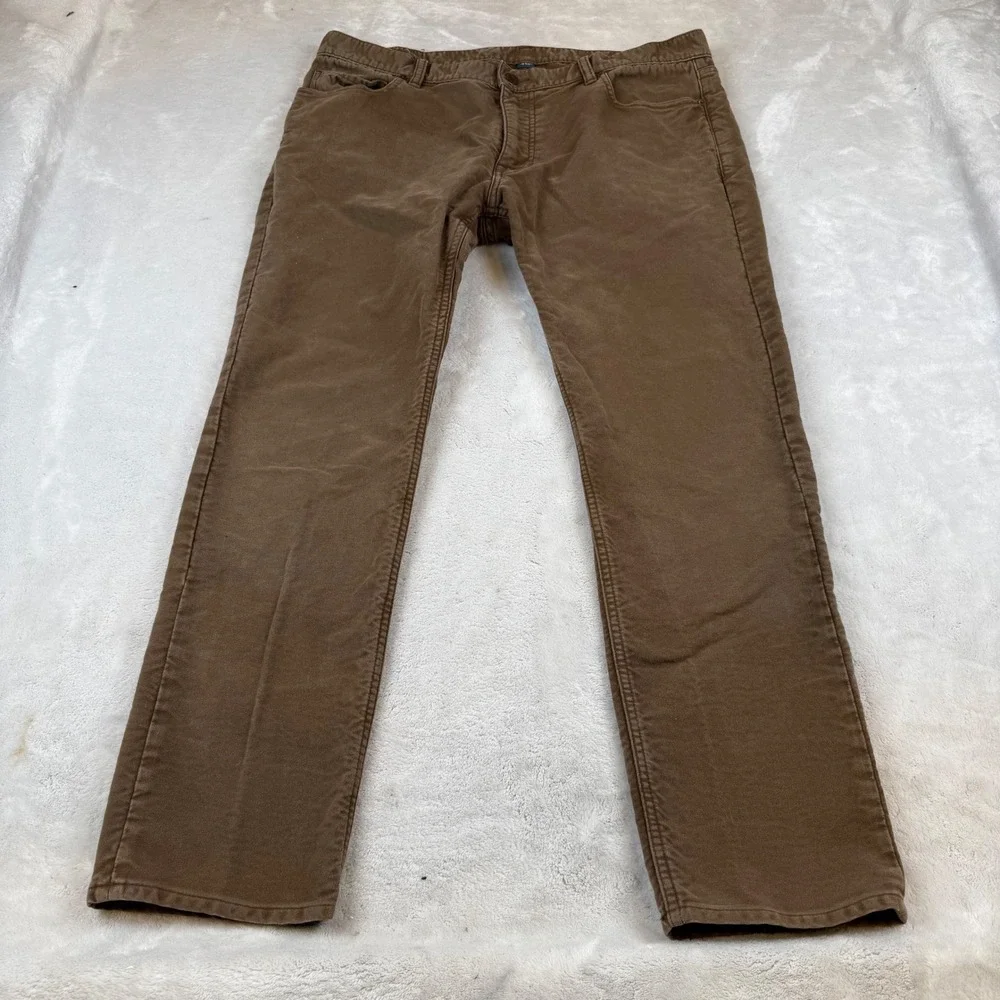Polo Ralph Lauren Mens Brown Slim Fit Pants 38x30 Cotton Five Pocket
